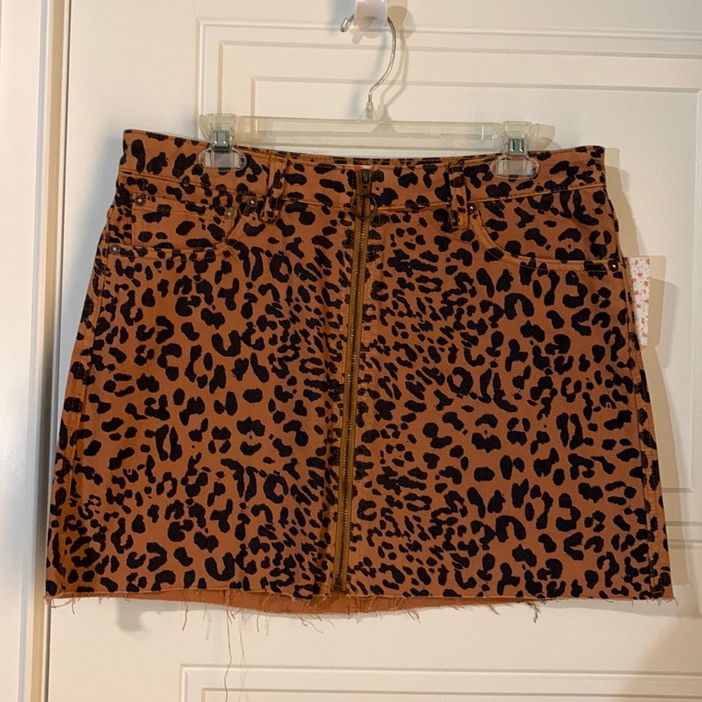 Free People zip up skirt